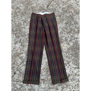NWT 34/33 House of Bruar Tartan Trousers -fishtail -